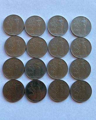 Lire 100 dal 1955 al 1970