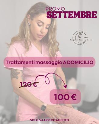Massaggio Professionale a Domicilio PROMO