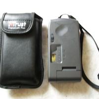 fotocamera vintage trust con custodia in pelle