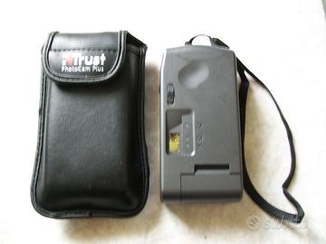 fotocamera vintage trust con custodia in pelle