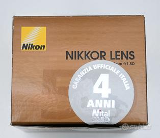 Obbiettivo Nikon AF NIKKOR 50 mm. 1:1.8 D
