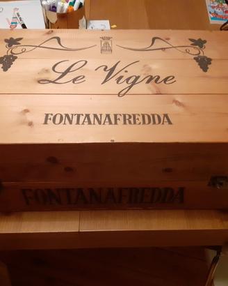 Cassa di legno per decoupage