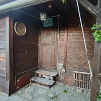 Roulotte con preingresso in legno