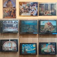 9 Puzzle Museum Art Clementoni-Ravensburger 1000/1