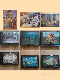 9 Puzzle Museum Art Clementoni-Ravensburger 1000/1