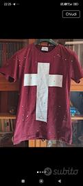 Tee Shirt Berna con stampa di croce 
