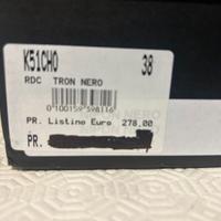 tronchetto in pelle nera Roberto della Croce