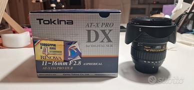 Obiettivo Tokina AT-X Pro DX 11-16mm F2.8 Nikon