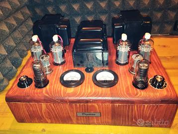 Amplificatore finale stereo hi-fi a valvole