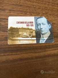 Scheda telefonica Centenario della Radio 1895-1995