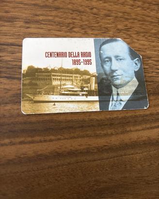 Scheda telefonica Centenario della Radio 1895-1995