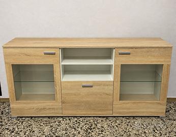 credenza moderno rovere chiaro