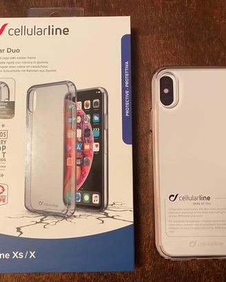 Cover cellularline Clear Duo - iPhone XS/X