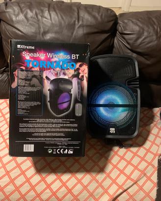 Altoparlante XTREME TORNADO bluetooth con luci led