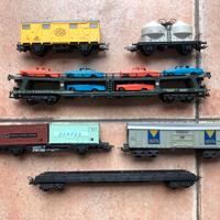 trenini vintage LIMA vagoni merci HO