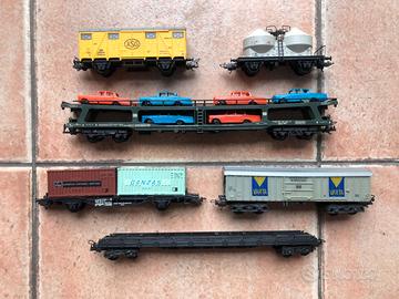 trenini vintage LIMA vagoni merci HO