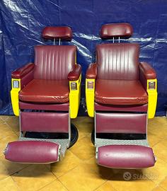 Coppia poltrone da barbiere vintage Jupiter