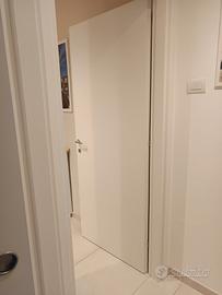 Porta interna bianco poro aperto apertura a destra
