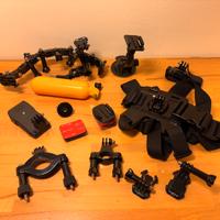 Lotto accessori compatibili GoPro supporti