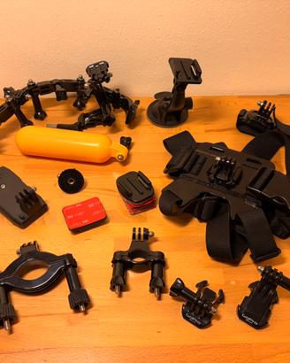 Lotto accessori compatibili GoPro supporti