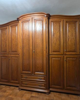 Armadio guardaroba classico in legno massello