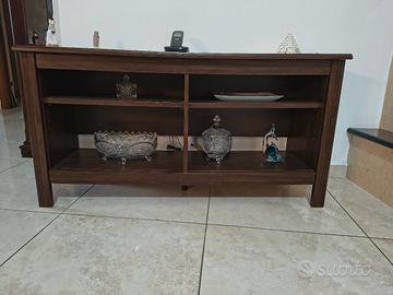 Mobiletto legno noce scuro 