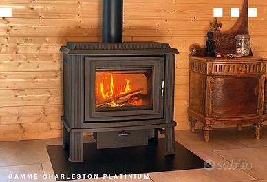 Stufa a legna in ghisa ad alto rendimento 4 stelle
