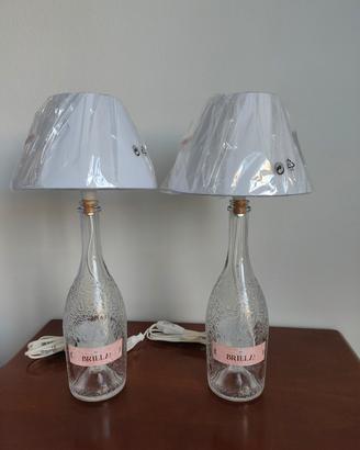 lampade artigianali bottiglie lavorate 