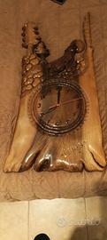 Orologio da parete in legno 
