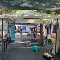 Gazebo da giardino in ferro.