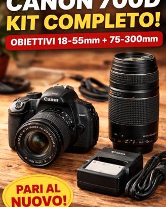 Canon 700D Kit Completo + 2 Obiettivi