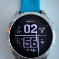 Garmin fenix 7 piu fascia cardio al braccio