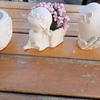 vaso in gesso ceramico 