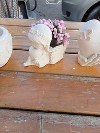 vaso in gesso ceramico 