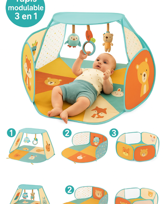 Tappeto giochi 3 in 1