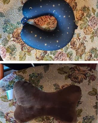 N. 2 CUSCINI DA VIAGGIO MEMORY FOAM COLLARI AEREO