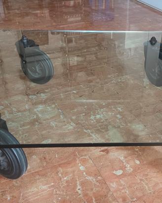 Tavolo Fontana Arte con ruote