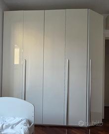 Armadio 5 ante, lucido