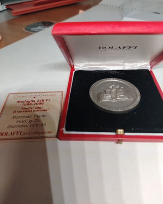 moneta medaglia Ferrari 