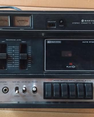 stereo cassette tape deck SANYO