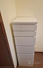 Cassettiera 6 cassetti con specchio