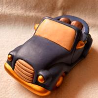 Thun Macchinina Cabriolet in Ceramica Vintage