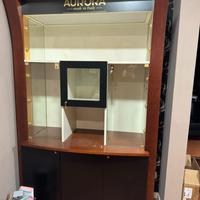 Spositoe in legno e vetro