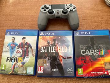 3 giochi + 1 joypad ps4