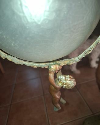 lampadario antico bronzo