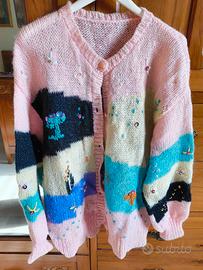 Caldo maglione da donna a manica lunga in lana