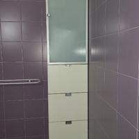 Mobiletto sospeso per il bagno