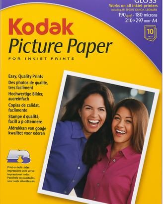 Carta Fotografica Kodak Picture Paper – Glossy A4