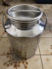 3 Bidoni acciao inox per olio-vino 25 litri