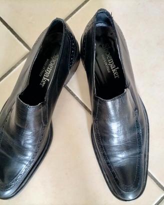 Scarpe pelle nera donna SHOEMAKER taglia 39
